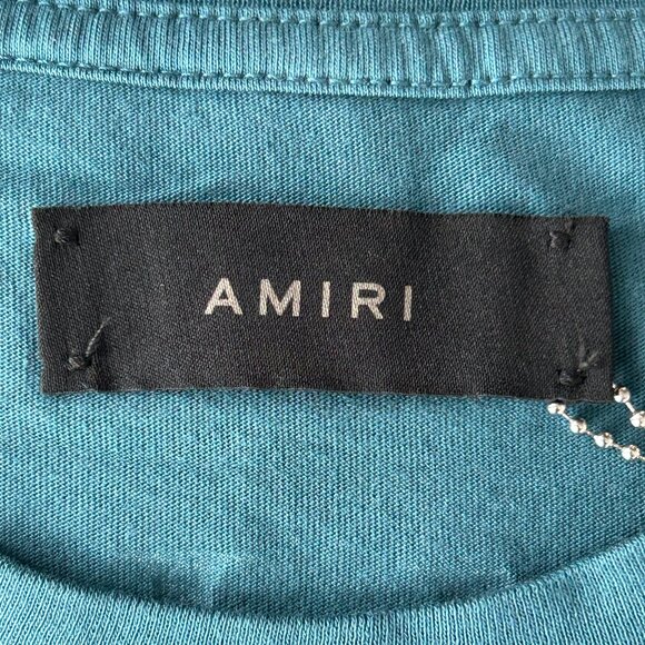 Amiri Eden Rock Blue & White St. Barthelemy T-Shirt - Picture 3 of 4